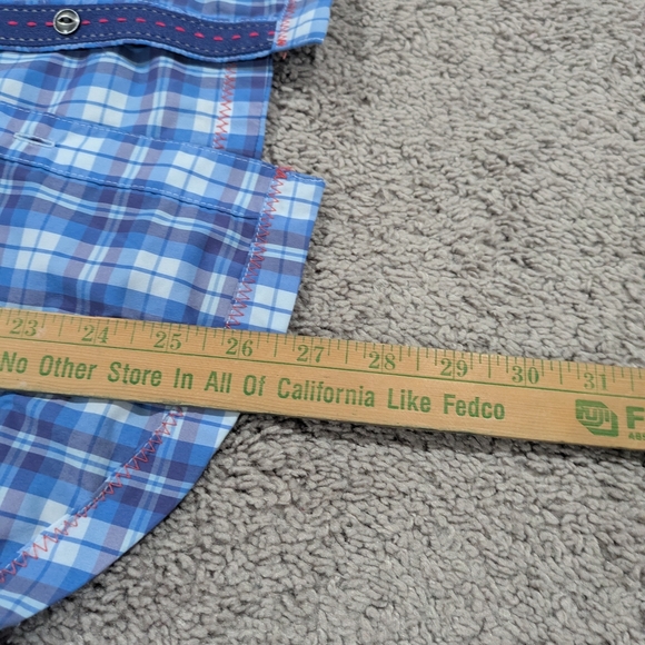 Kuhl Blue Plaid Short Sleeve Tee - Picture 6 of 10